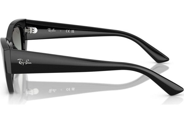 Okulary przeciwsłoneczne Ray-Ban RB4430 667711 Browline Czarne