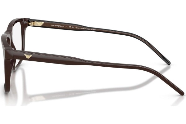 Okulary korekcyjne Emporio Armani EA3257 6255 Kwadratowe Brązowe