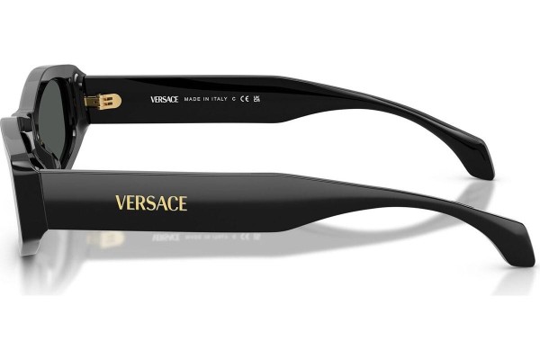 Okulary przeciwsłoneczne Versace VE4487 GB1/87 Owalne Czarne