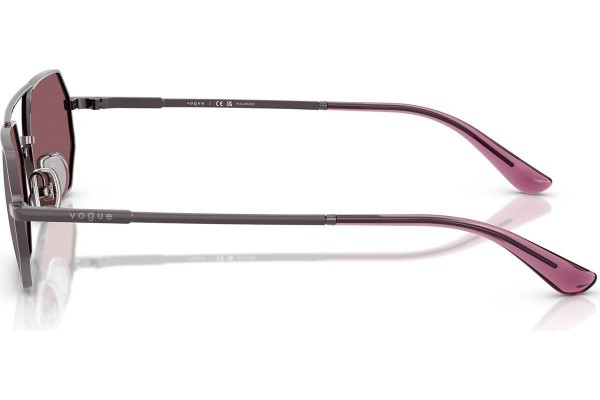 Okulary przeciwsłoneczne Vogue Eyewear VO4329S 5149LB Polarized Prostokątne Fioletowe