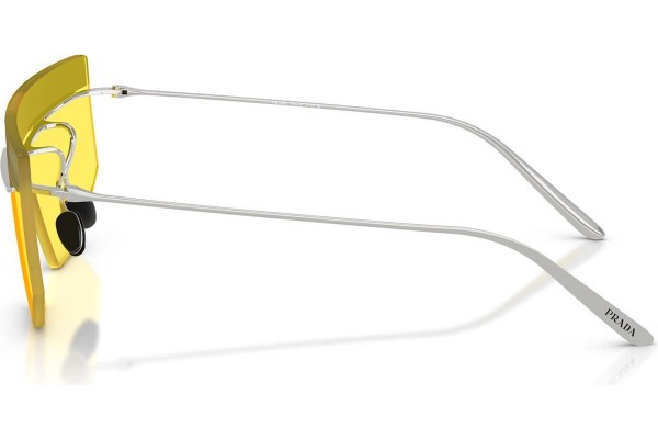 Okulary przeciwsłoneczne Prada PRB55S 1BC20O Pojedyncze | Shield Srebrne