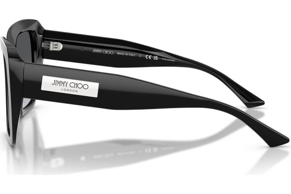 Okulary przeciwsłoneczne Jimmy Choo JC5042 5000T3 Polarized Kwadratowe Czarne