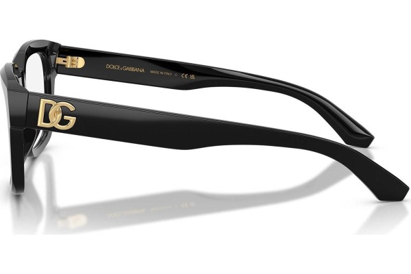 Okulary korekcyjne Dolce & Gabbana DG3416 501 Kwadratowe Czarne