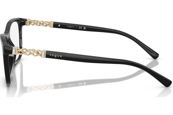Okulary korekcyjne Vogue Eyewear VO5632B W44 Kwadratowe Czarne