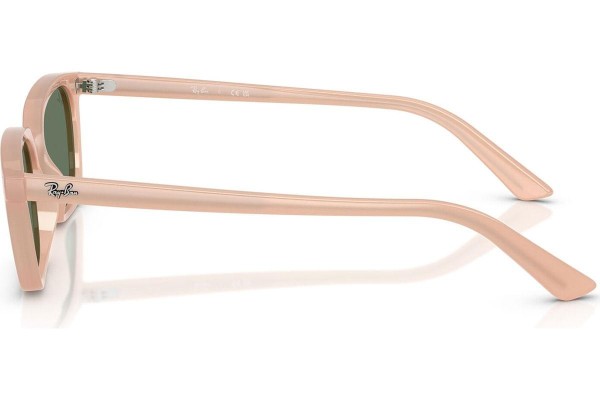 Okulary przeciwsłoneczne Ray-Ban Zaya RB4456 681182 Kocie oczy Różowe