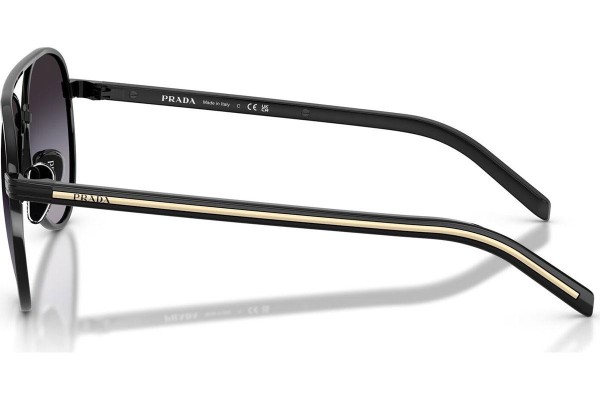 Okulary przeciwsłoneczne Prada PRB57S AAV90A Pilotki (Aviator) Czarne