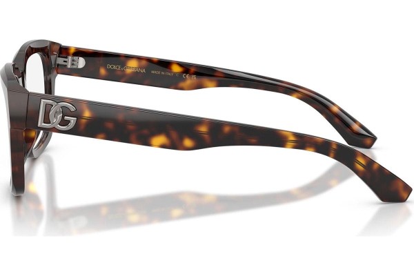 Okulary korekcyjne Dolce & Gabbana DG3416 502 Kwadratowe Havana