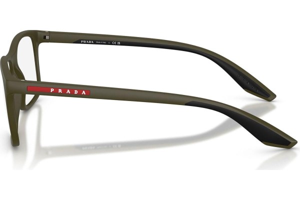 Okulary korekcyjne Prada Linea Rossa PS08RV 15X1O1 Kwadratowe Zielone