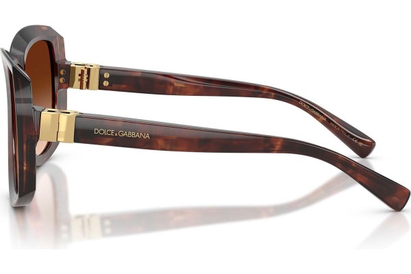 Okulary przeciwsłoneczne Dolce & Gabbana DG4495 322274 Kocie oczy Havana
