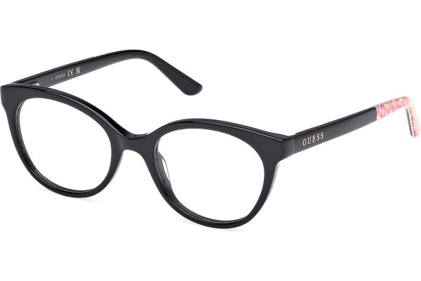 Okulary korekcyjne Guess GU50267 001 Kocie oczy Czarne
