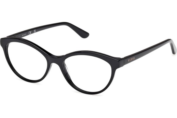 Okulary korekcyjne Guess GU50273 001 Kocie oczy Czarne