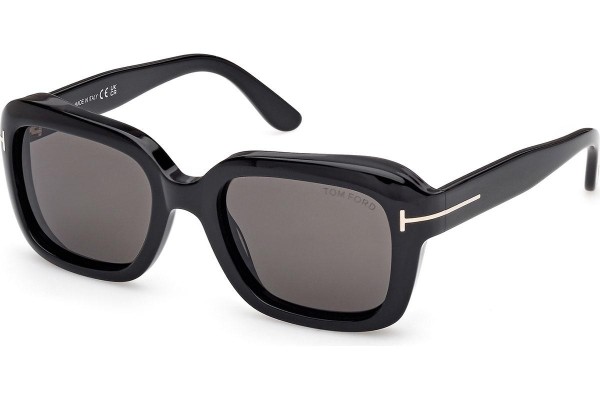 Okulary przeciwsłoneczne Tom Ford Natalia 02 FT1283 01A Kwadratowe Czarne