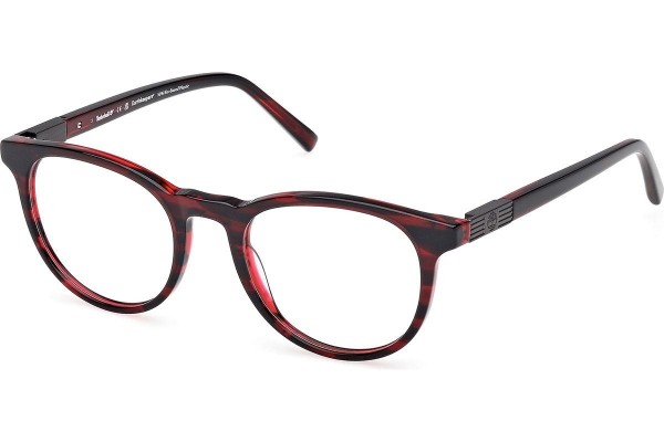 Okulary korekcyjne Timberland TB50071 066 Okrągłe Czerwone