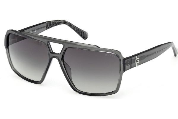 Okulary przeciwsłoneczne Guess GU00223 20B Prostokątne Szare