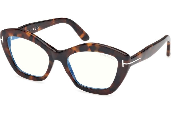 Okulary korekcyjne Tom Ford FT6044-B 052 Kocie oczy Havana