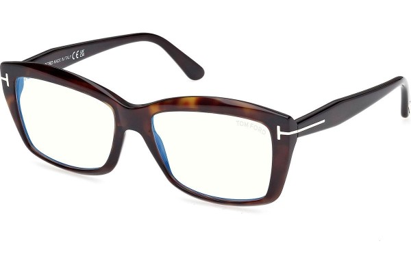 Okulary korekcyjne Tom Ford FT6065-B 052 Prostokątne Havana