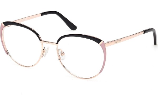 Okulary korekcyjne Guess GU50250 005 Okrągłe Złote
