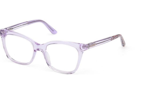 Okulary korekcyjne Guess GU50268 081 Kocie oczy Fioletowe