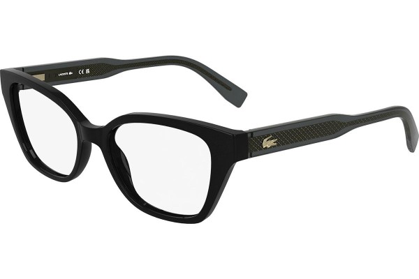Okulary korekcyjne Lacoste L2983 001 Kocie oczy Czarne