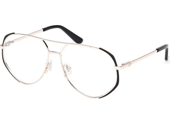Okulary korekcyjne Guess GU50247 002 Pilotki (Aviator) Czarne