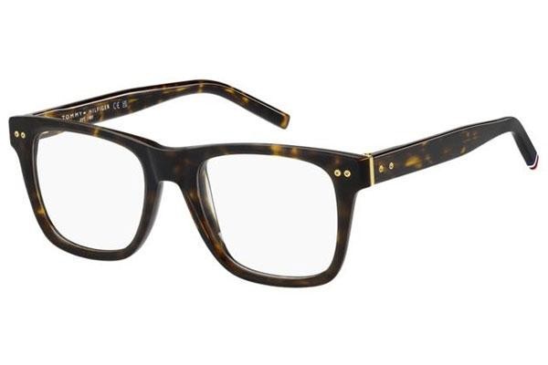Okulary korekcyjne Tommy Hilfiger TH85 086 Kwadratowe Havana