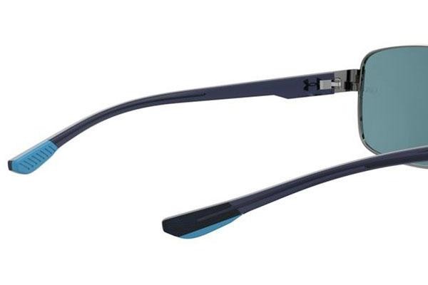 Okulary przeciwsłoneczne Under Armour UATAKEOFF/G 5UV/61 Prostokątne Szare