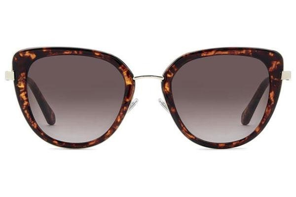 Okulary przeciwsłoneczne Fossil FOS2158/G/S 086/HA Kocie oczy Havana