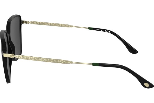 Okulary przeciwsłoneczne Lacoste L6062S 001 Kocie oczy Czarne