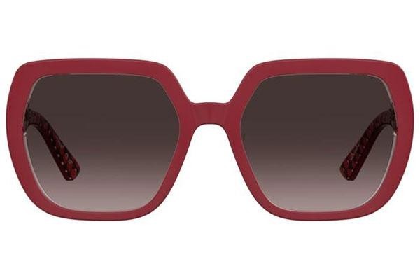 Okulary przeciwsłoneczne Love Moschino MOL082/S SSC/HA Kocie oczy Czerwone