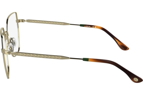 Okulary korekcyjne Lacoste L2309 714 Kocie oczy Złote