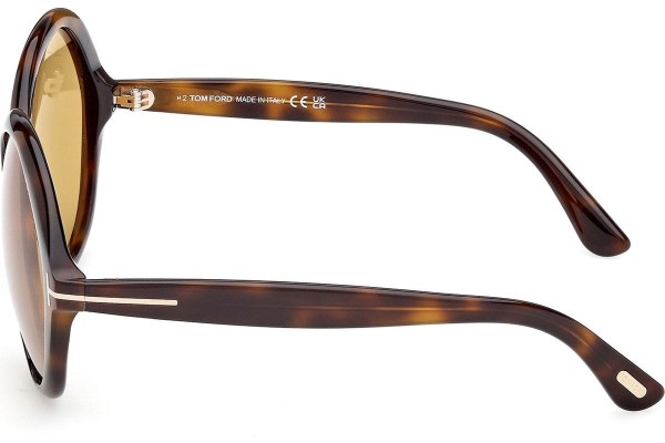 Okulary przeciwsłoneczne Tom Ford Annabelle 02 FT1282 52E Okrągłe Havana