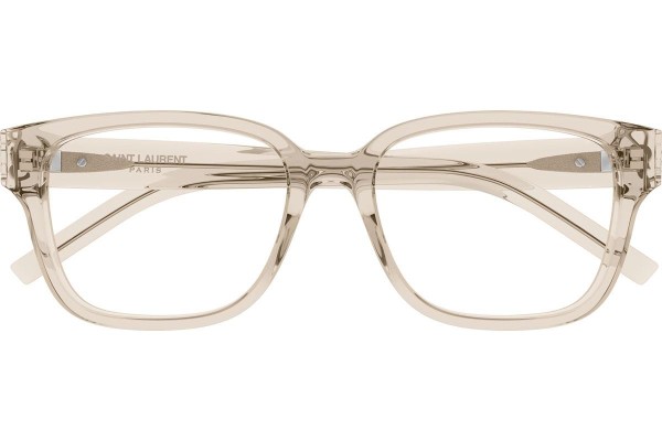 Okulary korekcyjne Saint Laurent SLM150/F 004 Kwadratowe Brązowe