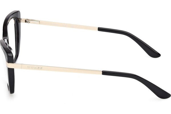 Okulary korekcyjne Guess GU50246 001 Kocie oczy Czarne