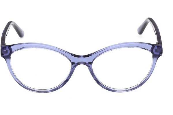 Okulary korekcyjne Guess GU50273 090 Kocie oczy Niebieskie