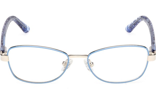 Okulary korekcyjne Guess GU50266 085 Prostokątne Niebieskie