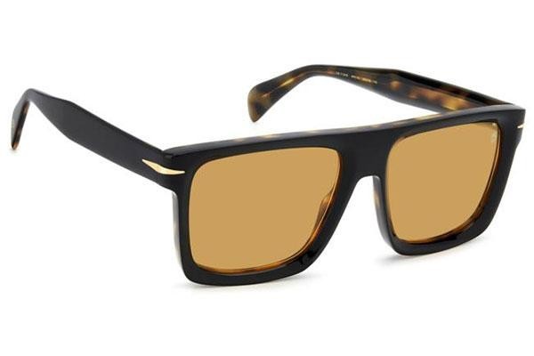 Okulary przeciwsłoneczne David Beckham DB7134/S WR7/VS Kwadratowe Czarne
