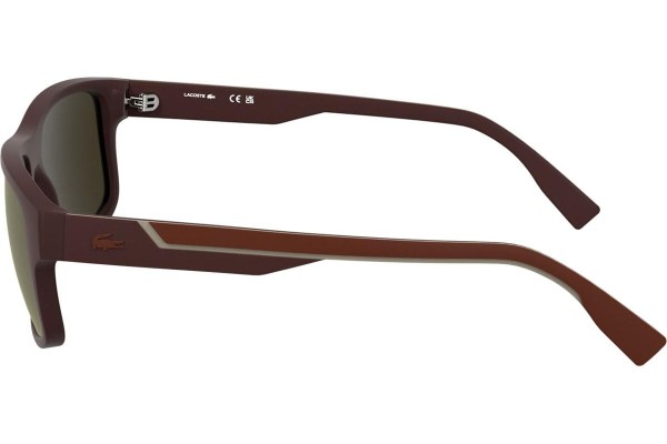 Okulary przeciwsłoneczne Lacoste L6057S 601 Prostokątne Czerwone