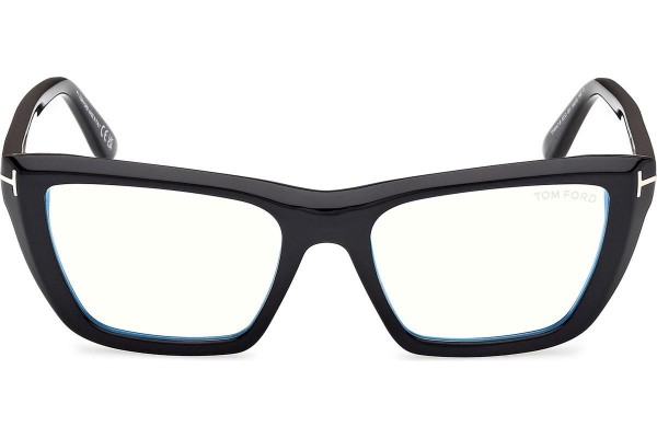 Okulary korekcyjne Tom Ford FT6047-B 001 Kocie oczy Czarne