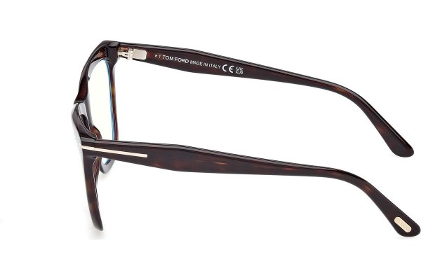 Okulary korekcyjne Tom Ford FT6064-B 052 Kocie oczy Havana