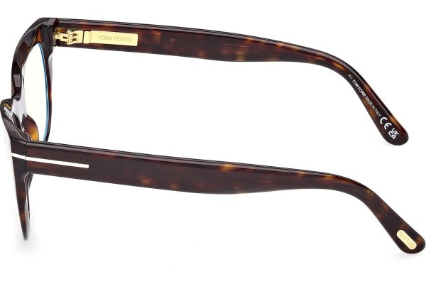 Okulary korekcyjne Tom Ford FT6066-B 052 Prostokątne Havana