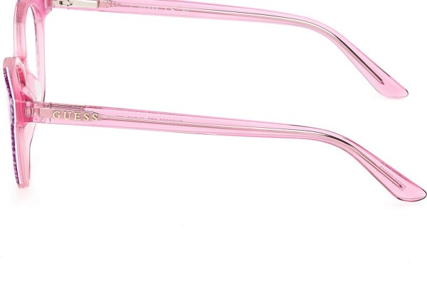 Okulary korekcyjne Guess GU50267 077 Kocie oczy Różowe