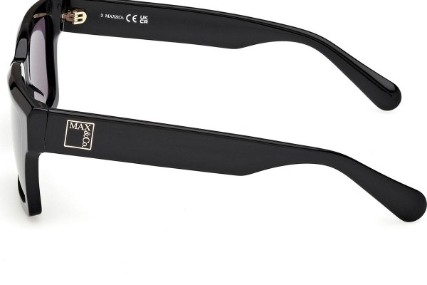 Okulary przeciwsłoneczne Max&Co. MO0132 01A Prostokątne Czarne