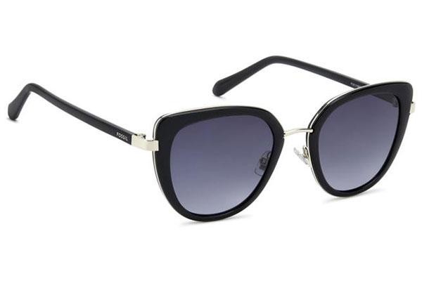 Okulary przeciwsłoneczne Fossil FOS2158/G/S 807/9O Kocie oczy Czarne