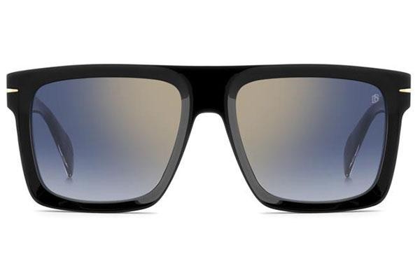Okulary przeciwsłoneczne David Beckham DB7134/S 807/1V Kwadratowe Czarne