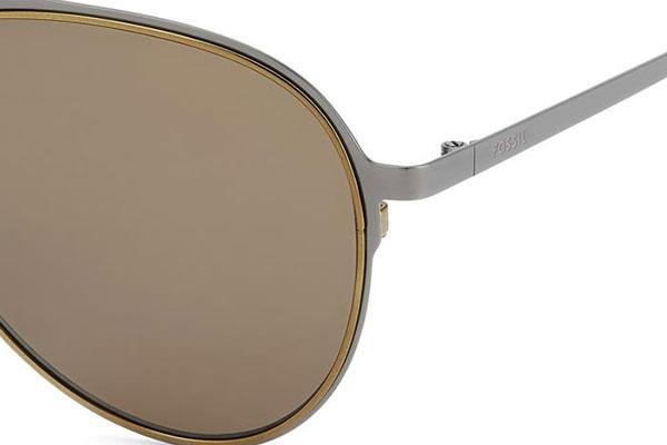 Okulary przeciwsłoneczne Fossil FOS2160/G/S VUE/70 Pilotki (Aviator) Szare
