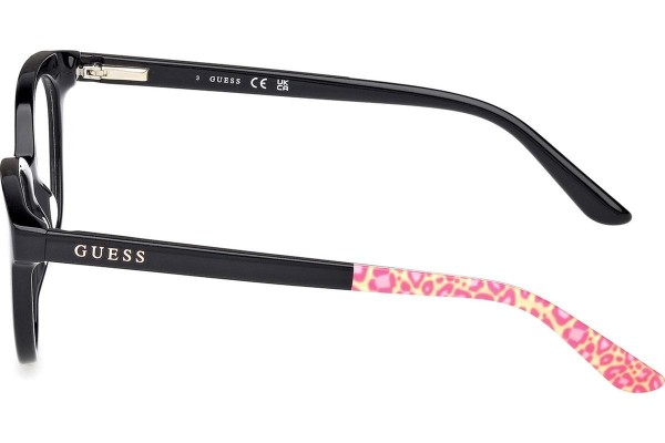 Okulary korekcyjne Guess GU50267 001 Kocie oczy Czarne