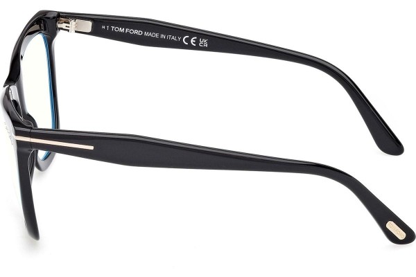 Okulary korekcyjne Tom Ford FT6064-B 001 Kocie oczy Czarne