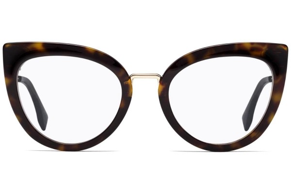Okulary korekcyjne Fendi FF 0334 086 Kocie oczy Havana