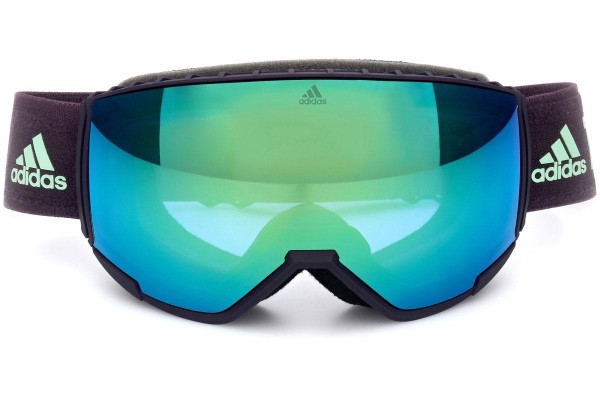 Gogle narciarskie Adidas Sport SP0039 92Q Pojedyncze | Shield Niebieskie