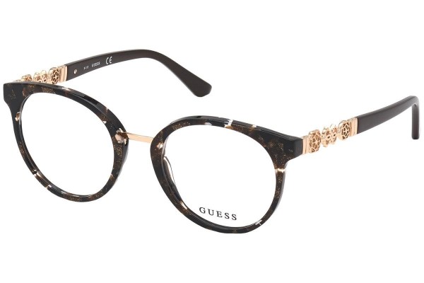 Okulary korekcyjne Guess GU2834 050 Okrągłe Brązowe
